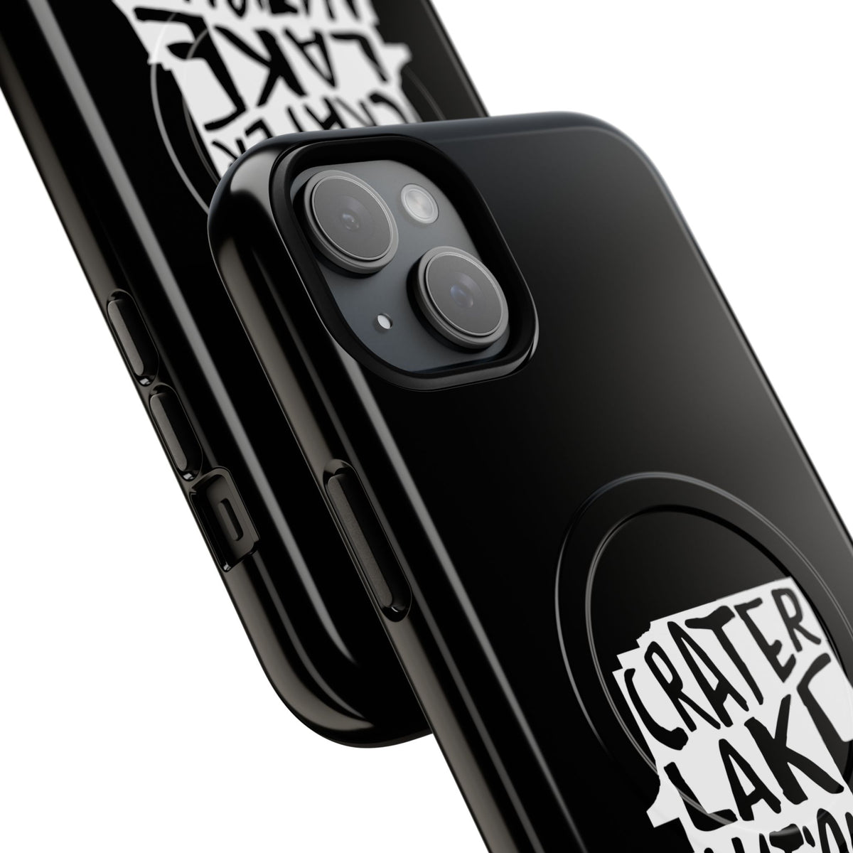 Crater Lake National Park iPhone Case with MagSafe - Map Design