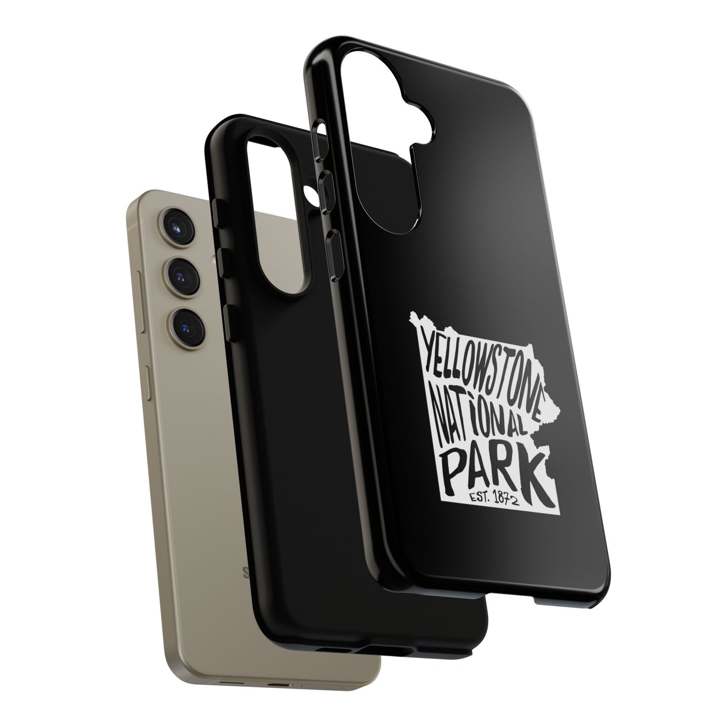 Yellowstone National Park Phone Case - Map Design