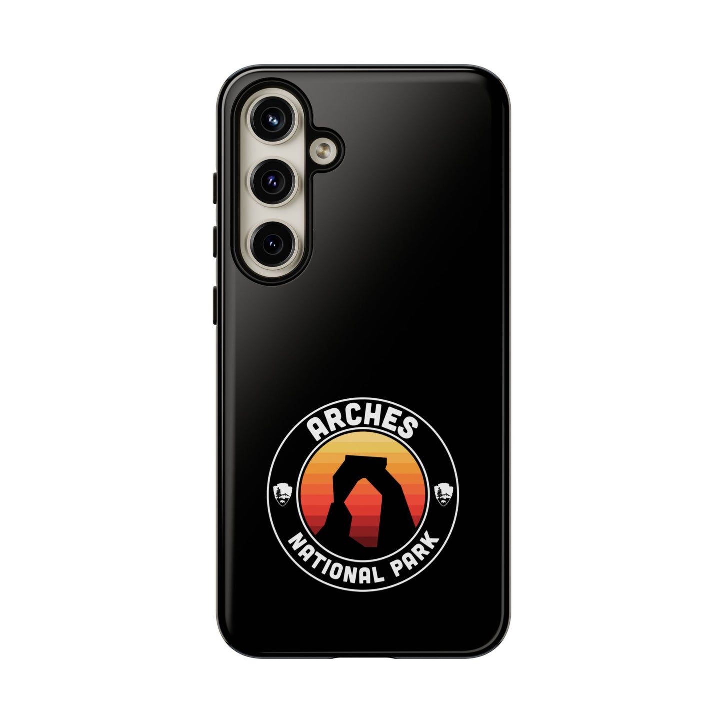 Arches National Park Phone Case - Round Emblem Design