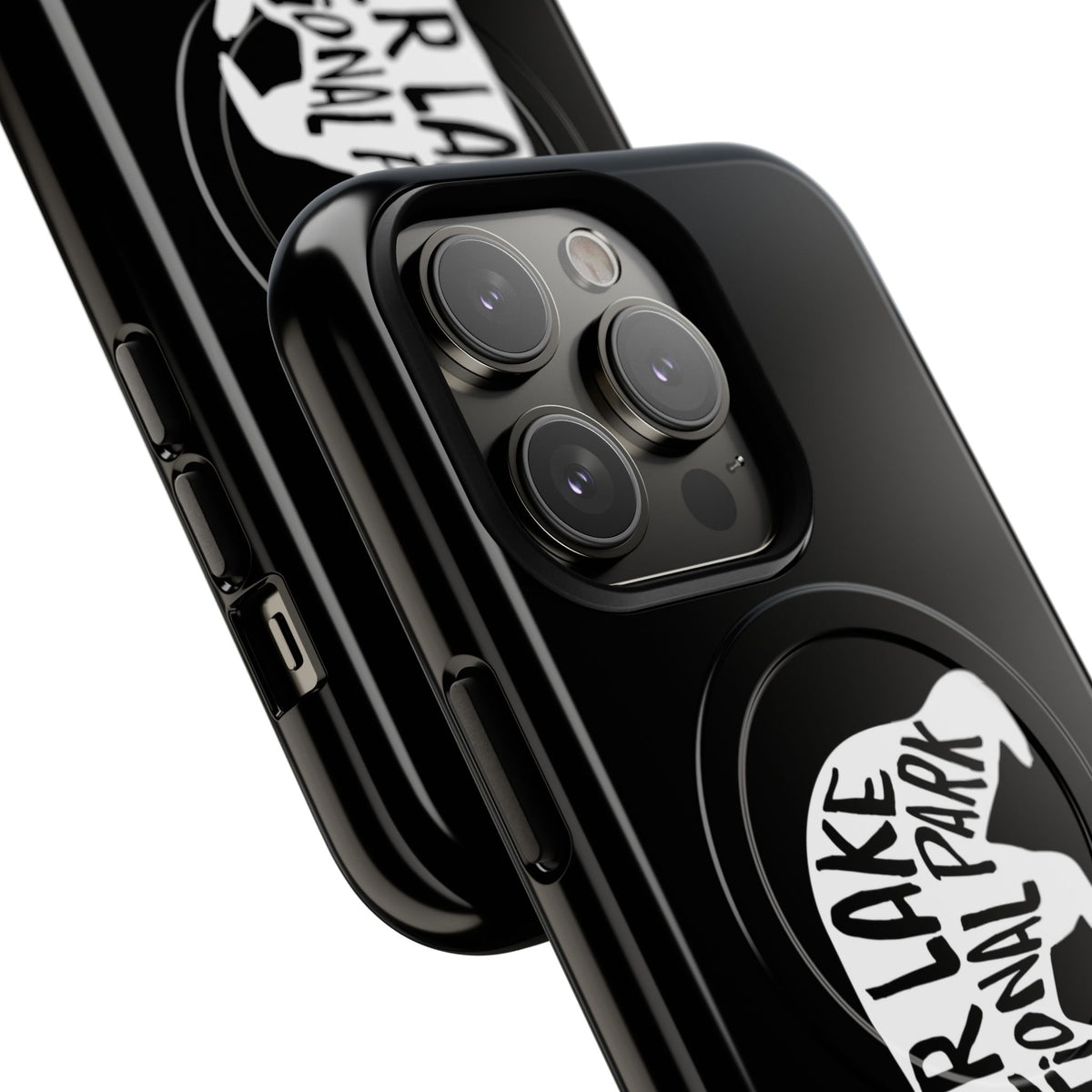 Crater Lake National Park iPhone Case with MagSafe - Black Bear Design
