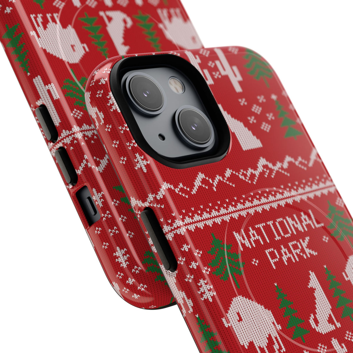 National Park iPhone Case with MagSafe - Fair Isle Pattern
