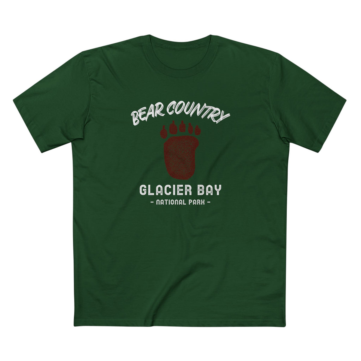 Glacier Bay National Park T-Shirt - Bear Country in Forest Green