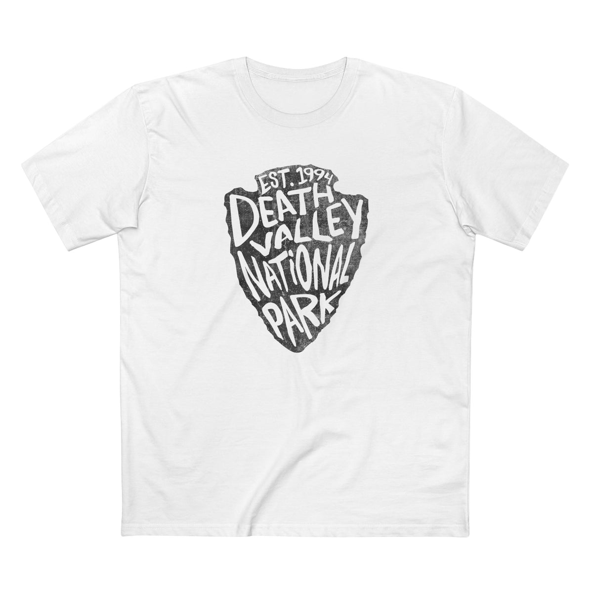 Death Valley National Park T-Shirt - Arrowhead Design in White
