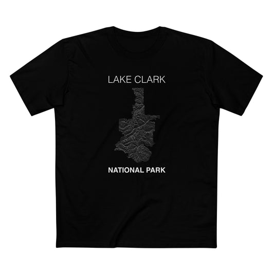 Lake Clark National Park T-Shirt Lines in Black
