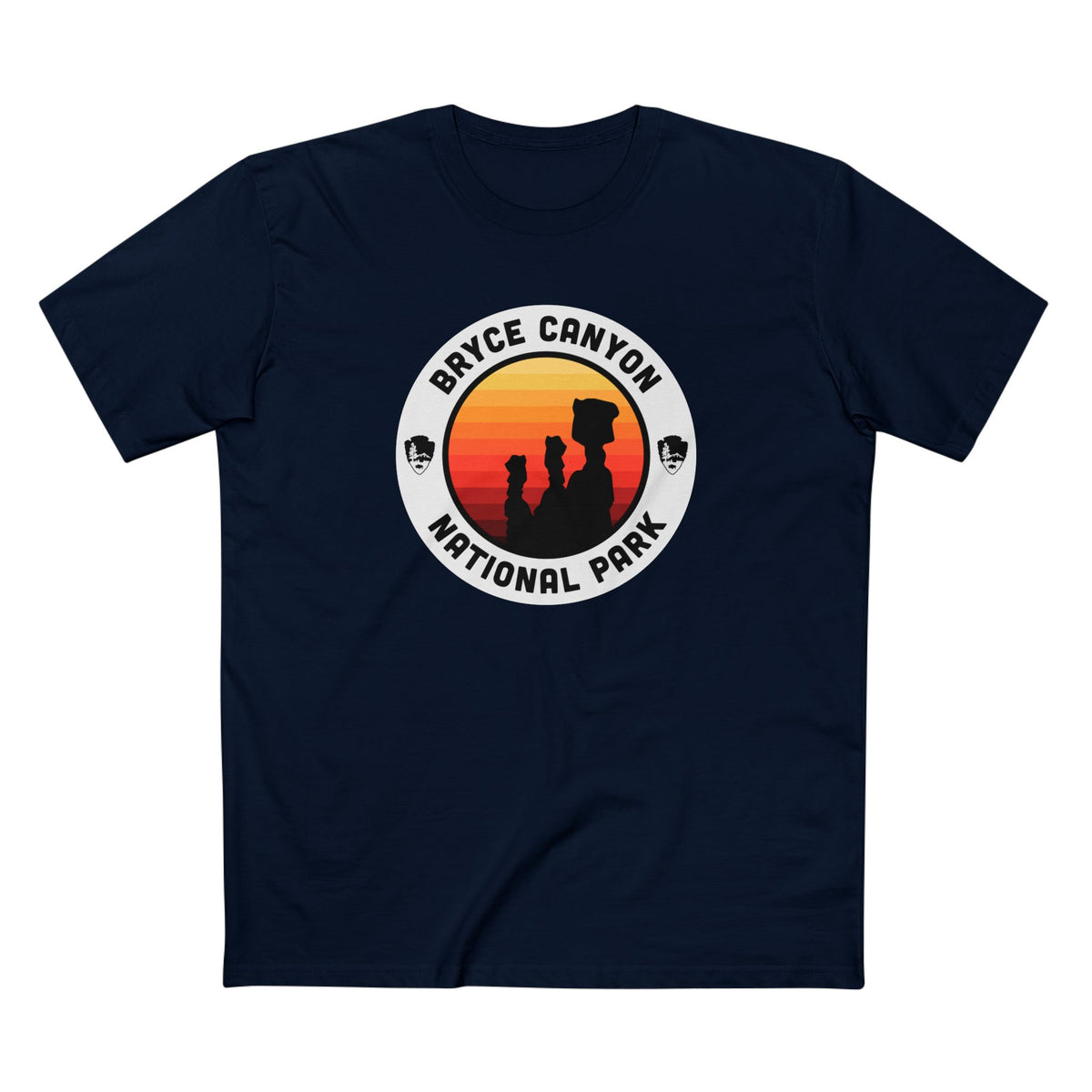 Bryce Canyon National Park - Round Badge Design in Navy