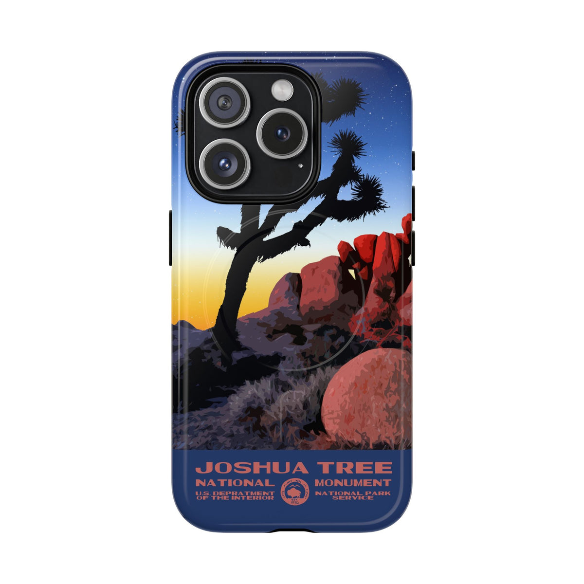 Joshua Tree National Park iPhone Case with MagSafe - Night