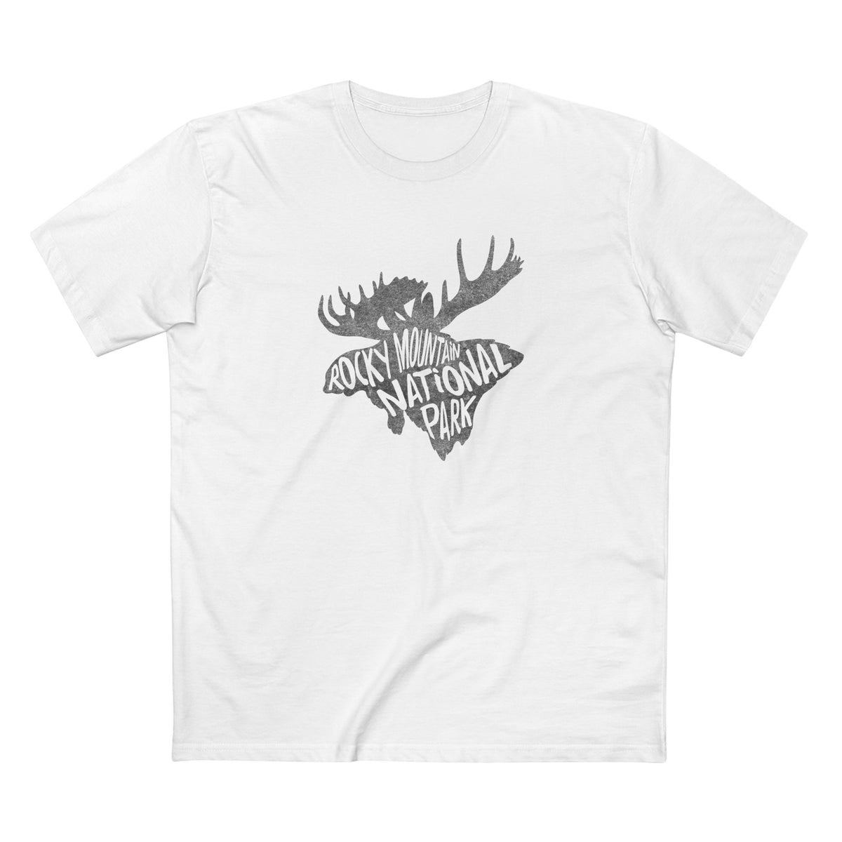 Rocky Mountain National Park T-Shirt - Moose in White