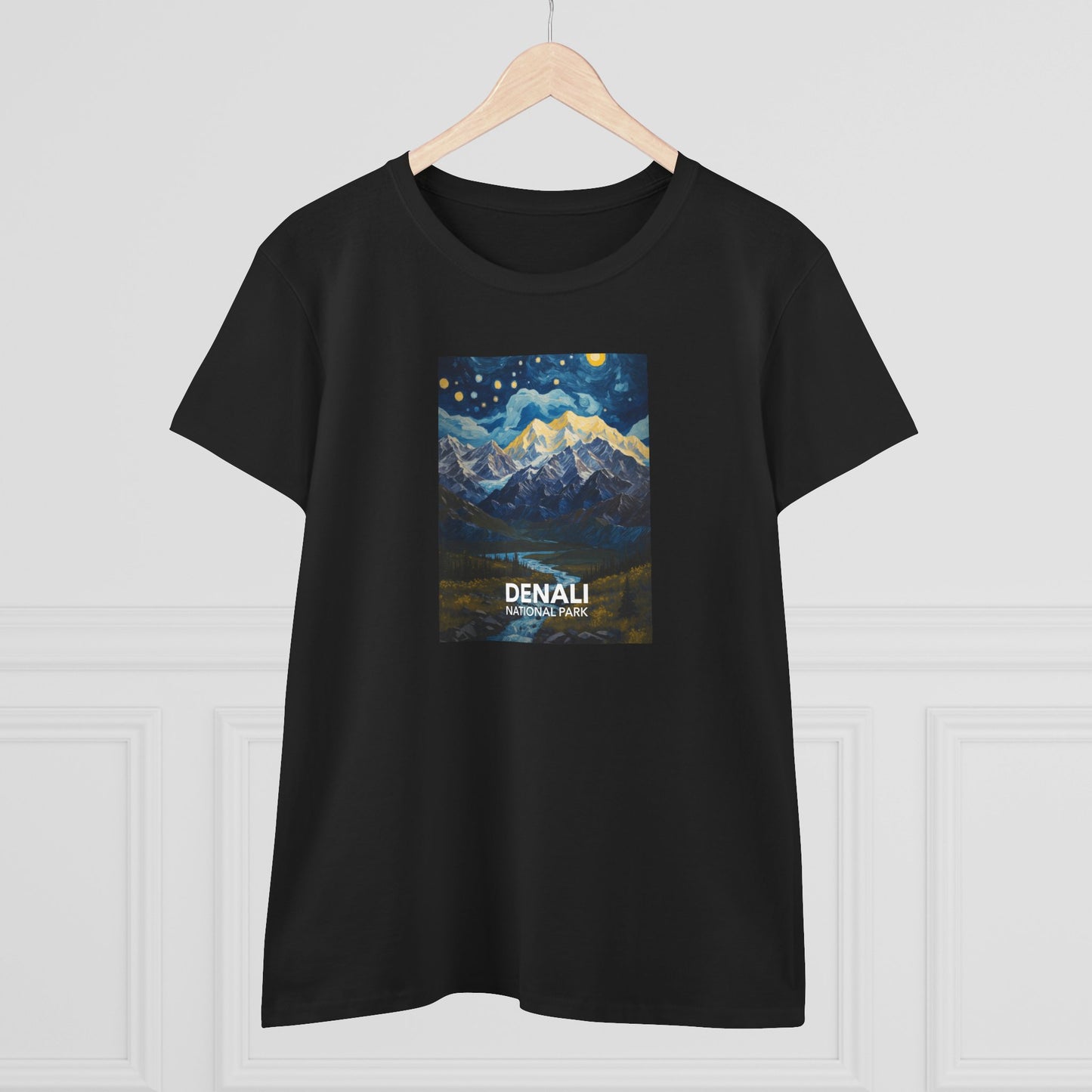 Denali National Park Women's T-Shirt - Starry Night