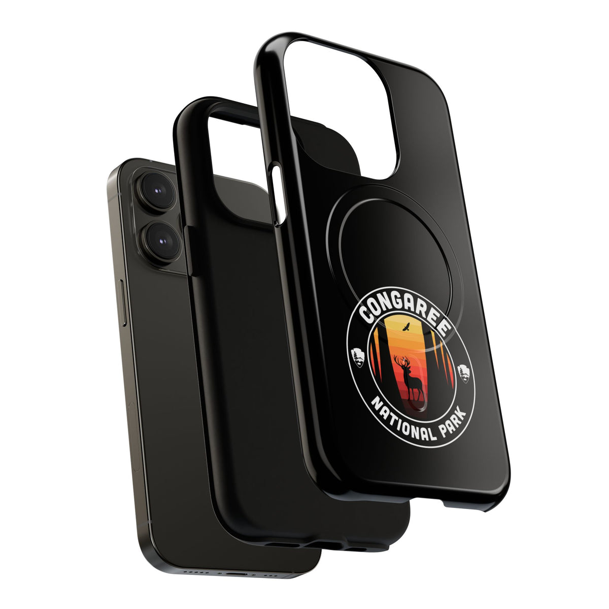 Congaree National Park iPhone Case with MagSafe - Round Emblem Design
