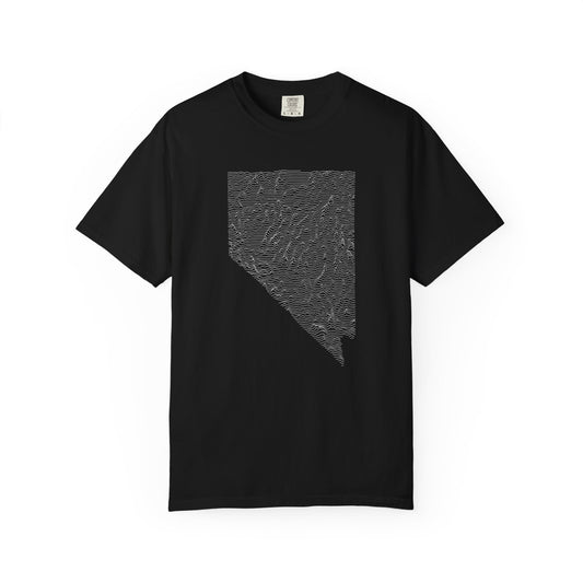 Nevada T-Shirt - Topographical Lines Unknown Pleasures