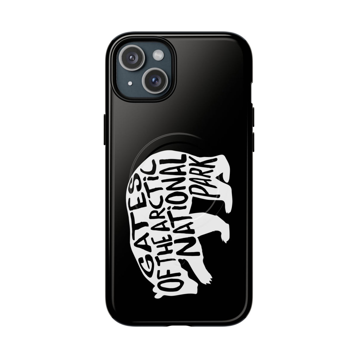 Gates of the Arctic National Park iPhone Case with MagSafe - Grizzly Bear Design