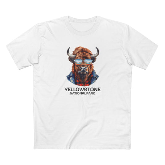 Yellowstone National Park T-Shirt - Bison in White