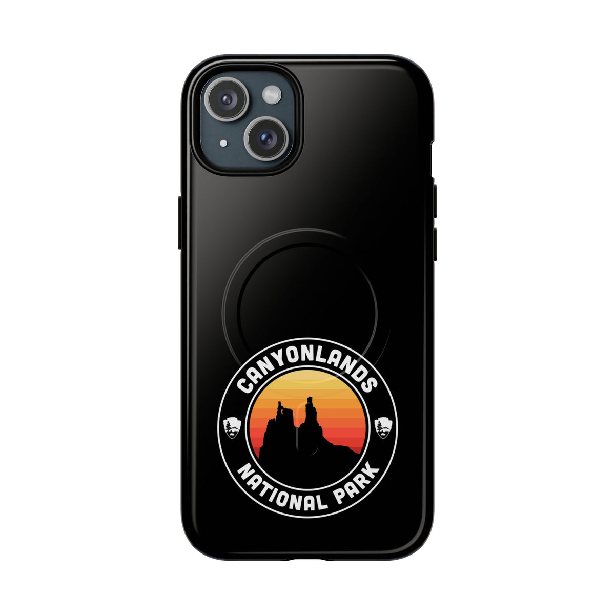 Canyonlands National Park iPhone Case with MagSafe - Round Emblem Design