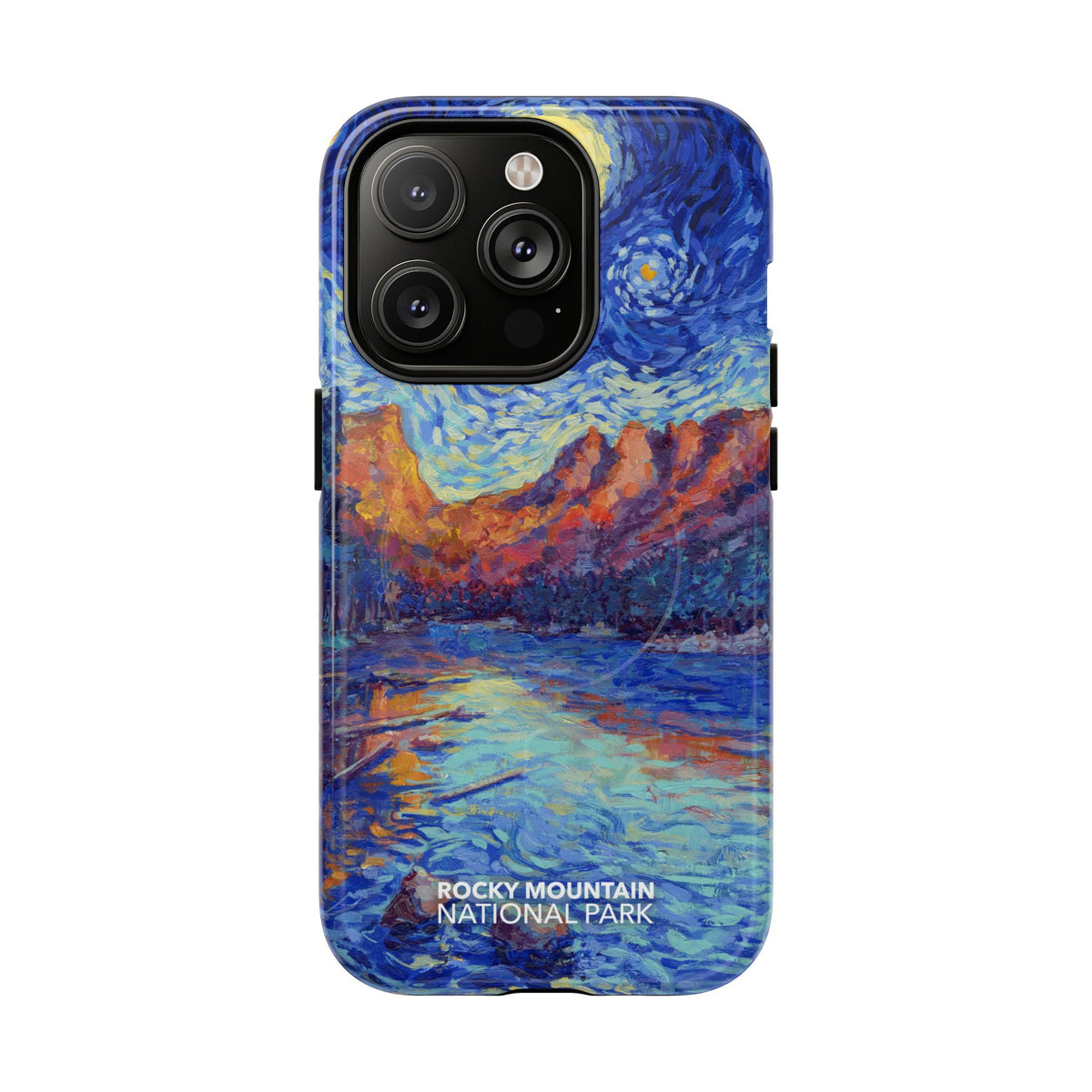Rocky Mountain National Park iPhone Case with MagSafe - Starry Night