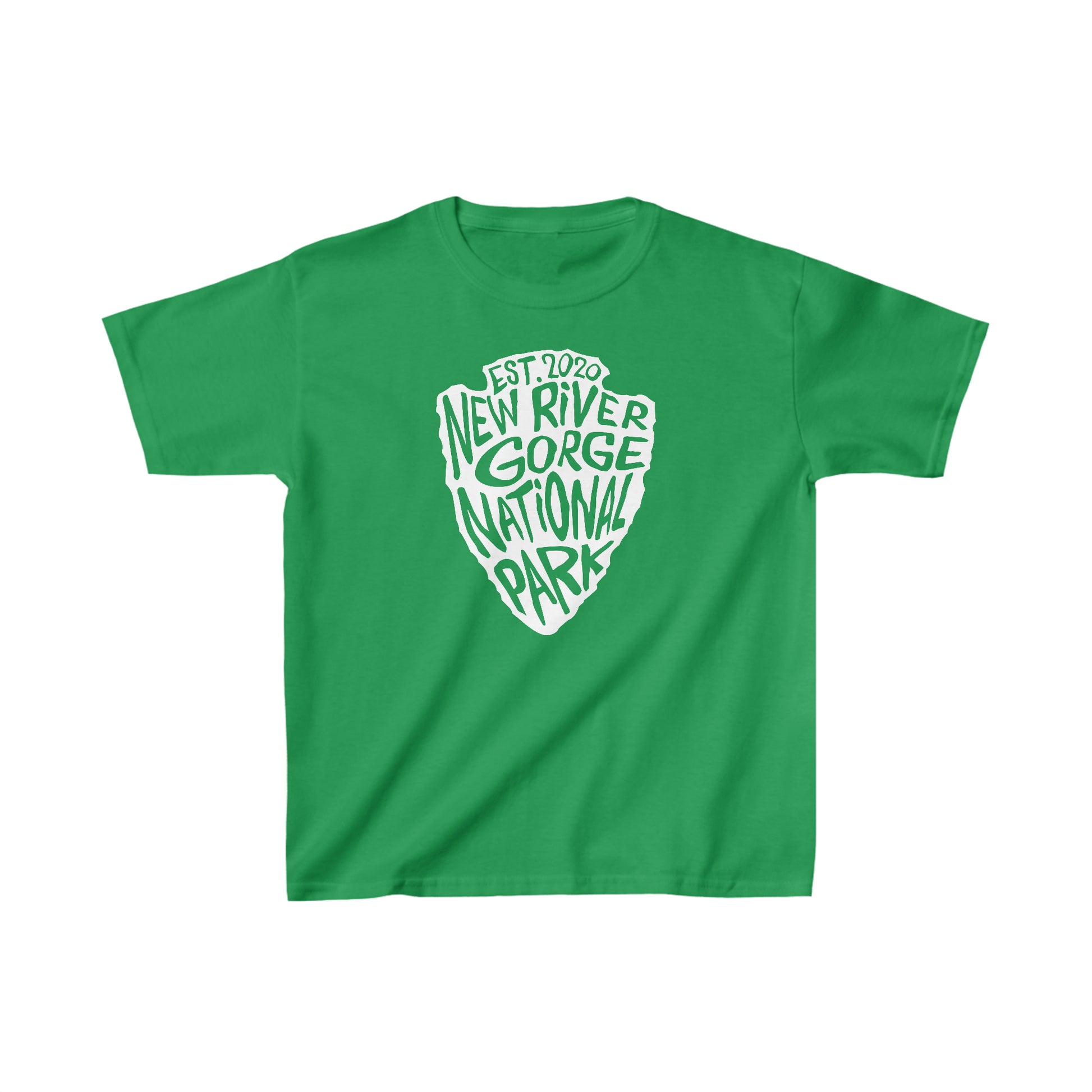 New River Gorge National Park Child t-shirt with a National Park Service arrowhead design