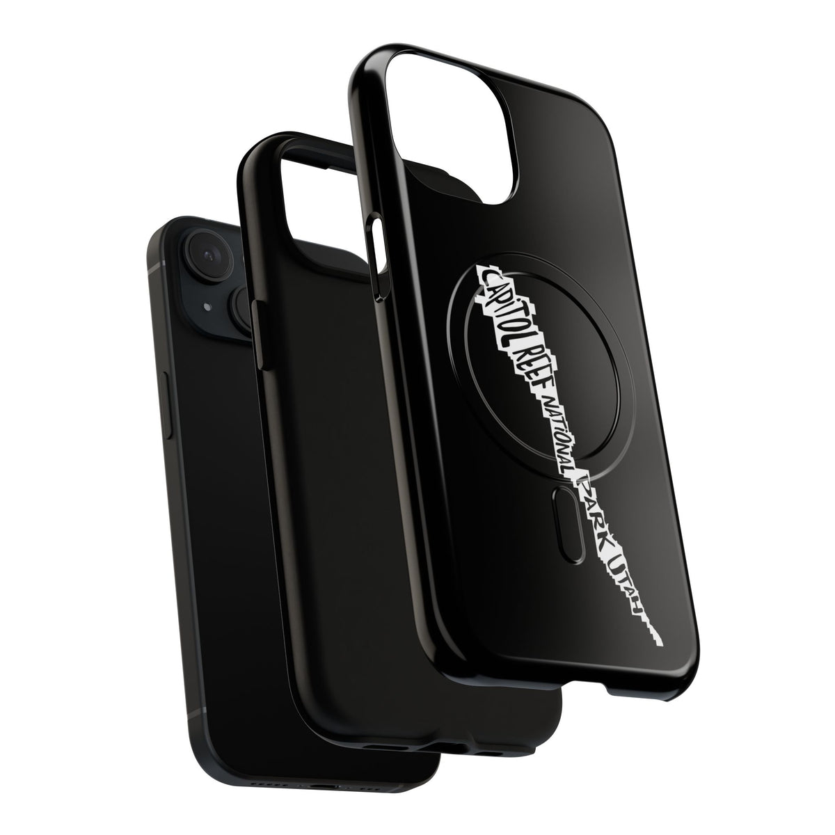 Capitol Reef National Park iPhone Case with MagSafe - Map Design