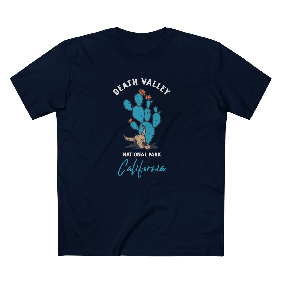 Death Valley National Park T-Shirt - Prickly Pear in Navy