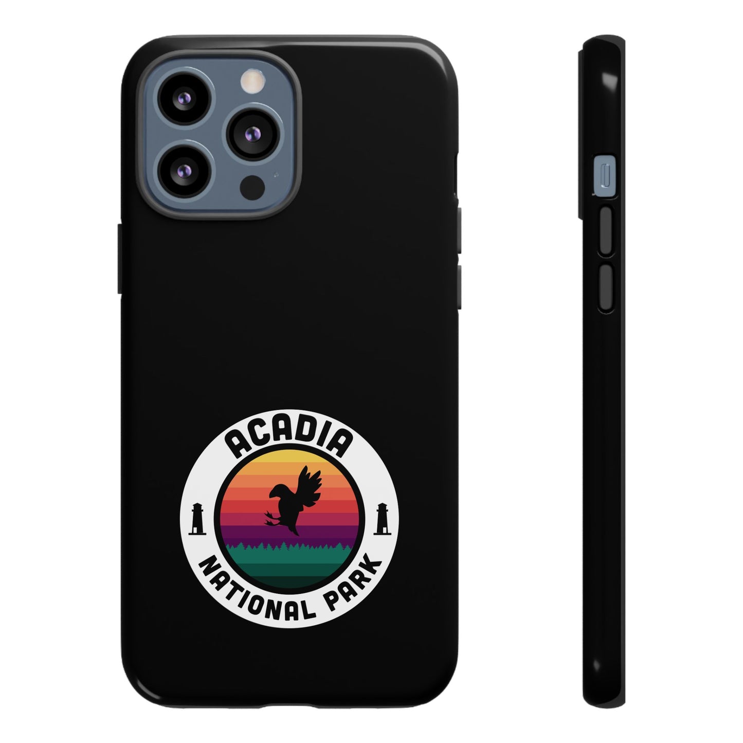 Acadia National Park Phone Case - Round Emblem Design