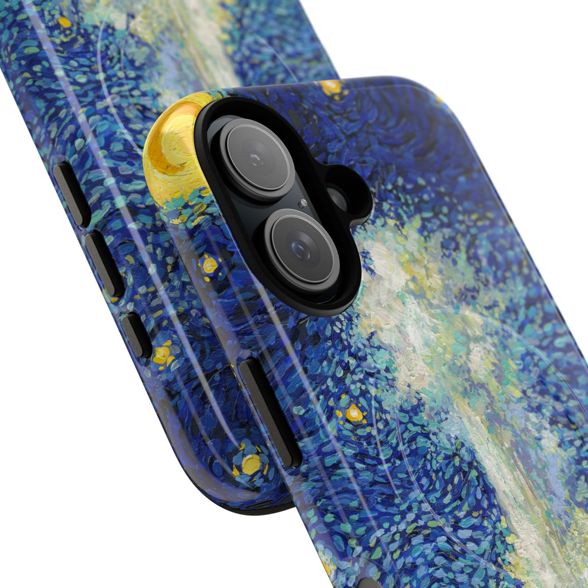 Yellowstone National Park iPhone Case with MagSafe - Old Faithful Starry Night