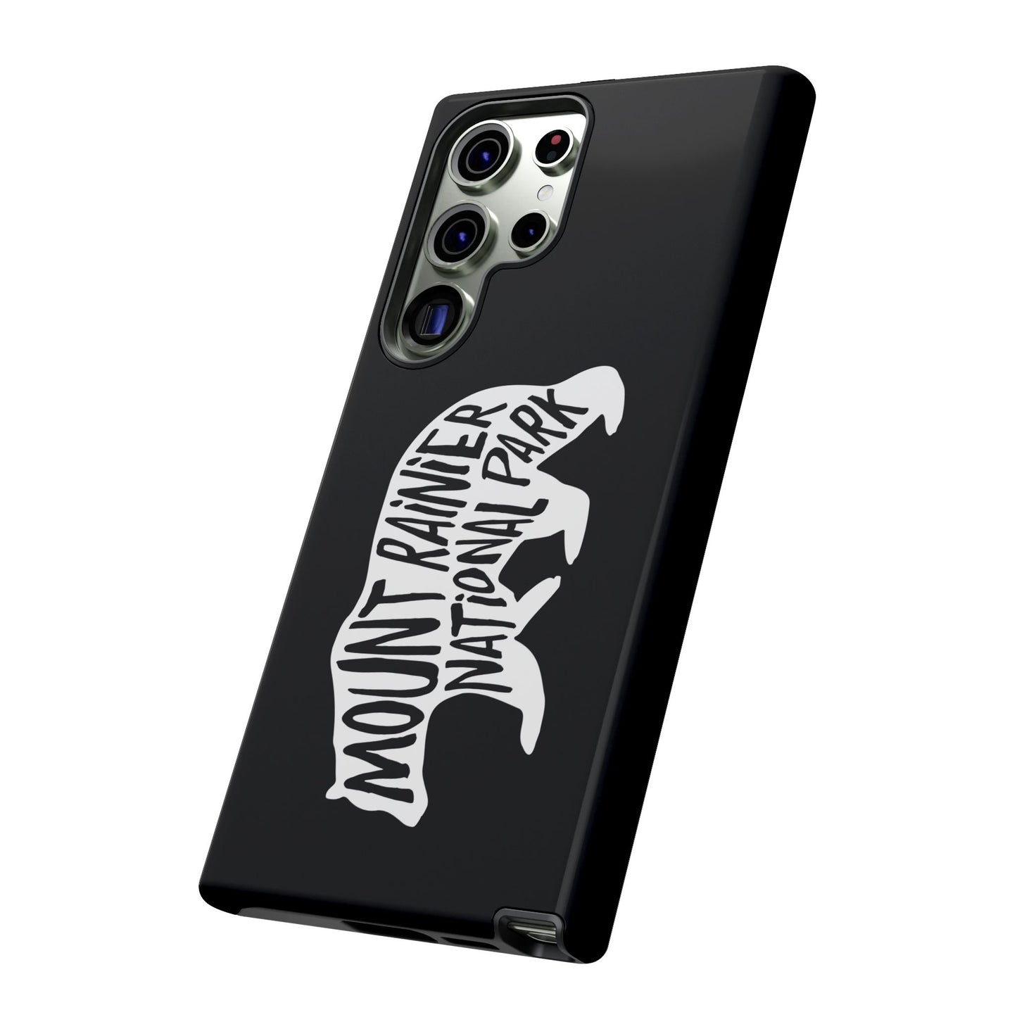 Mount Rainier National Park Phone Case - Black Bear Design