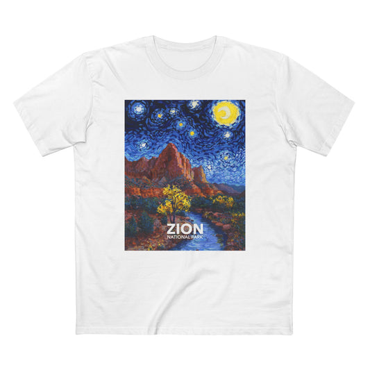Zion National Park T-Shirt - The Starry Night