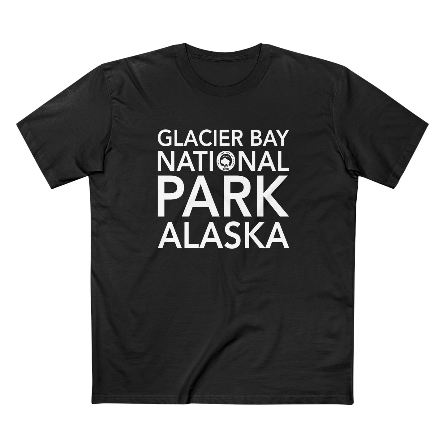 Glacier Bay National Park T-Shirt Block Text