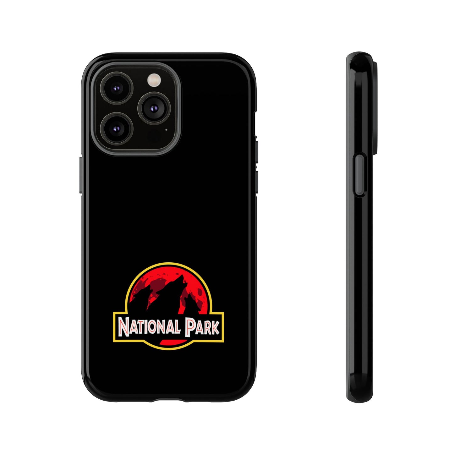 3 Wolf National Park iPhone Case - Parody Logo