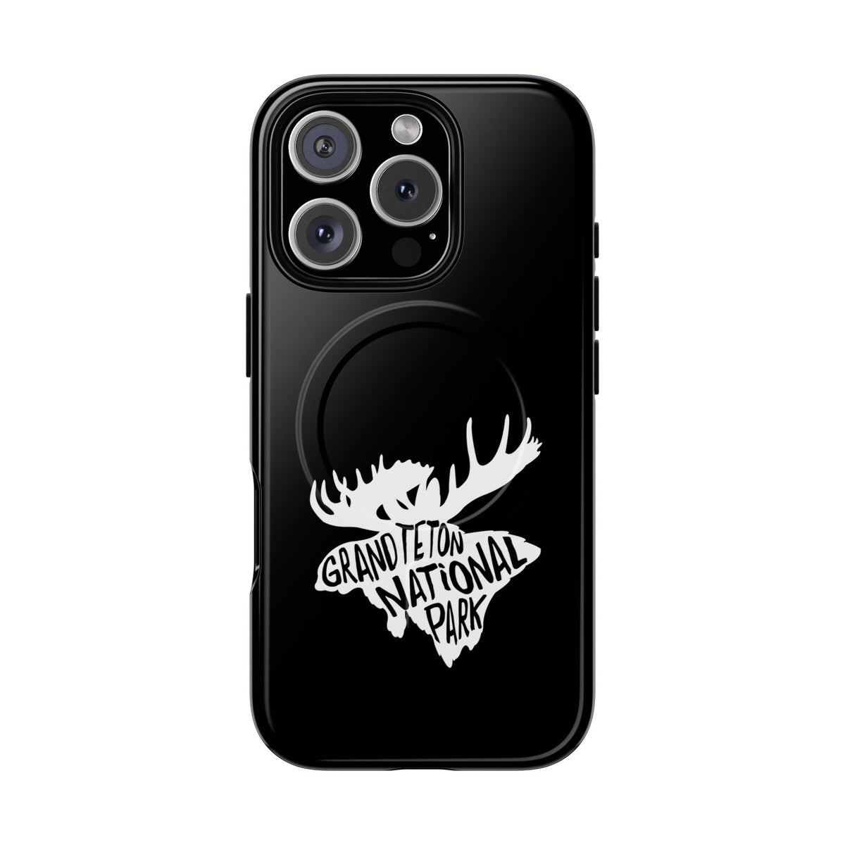 Grand Teton National Park iPhone Case with MagSafe - Moose Design