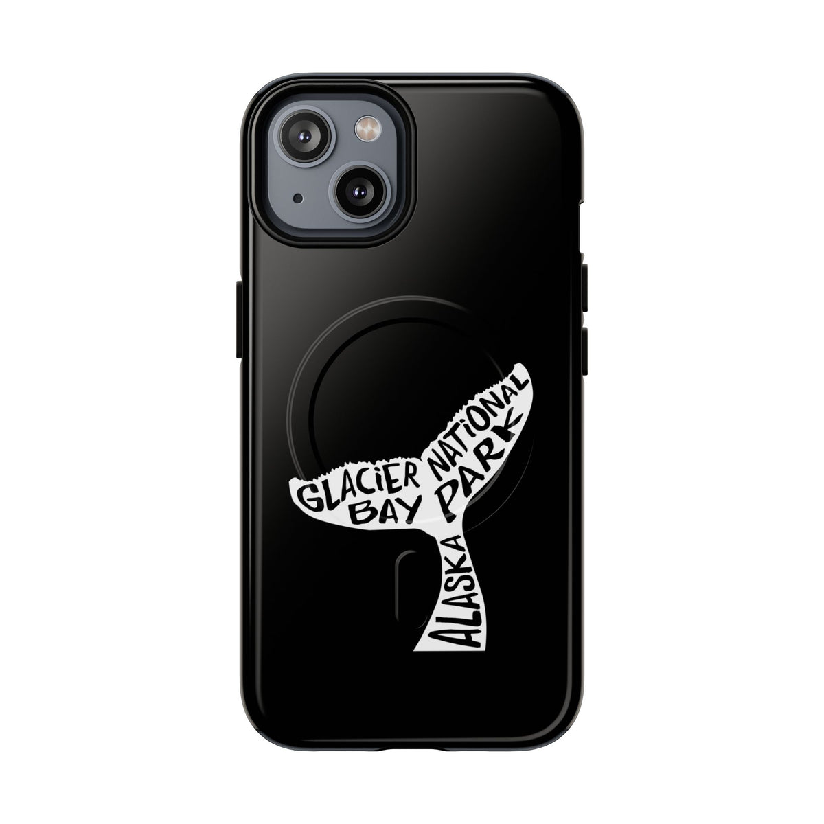 Glacier Bay National Park iPhone Case with MagSafe - Humpback Whale Tail Design