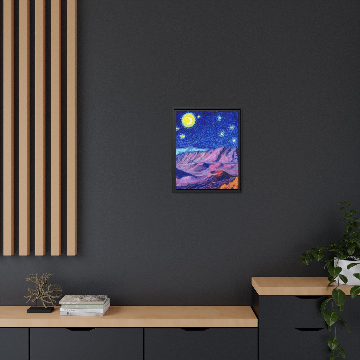 Haleakala National Park Framed Canvas - The Starry Night