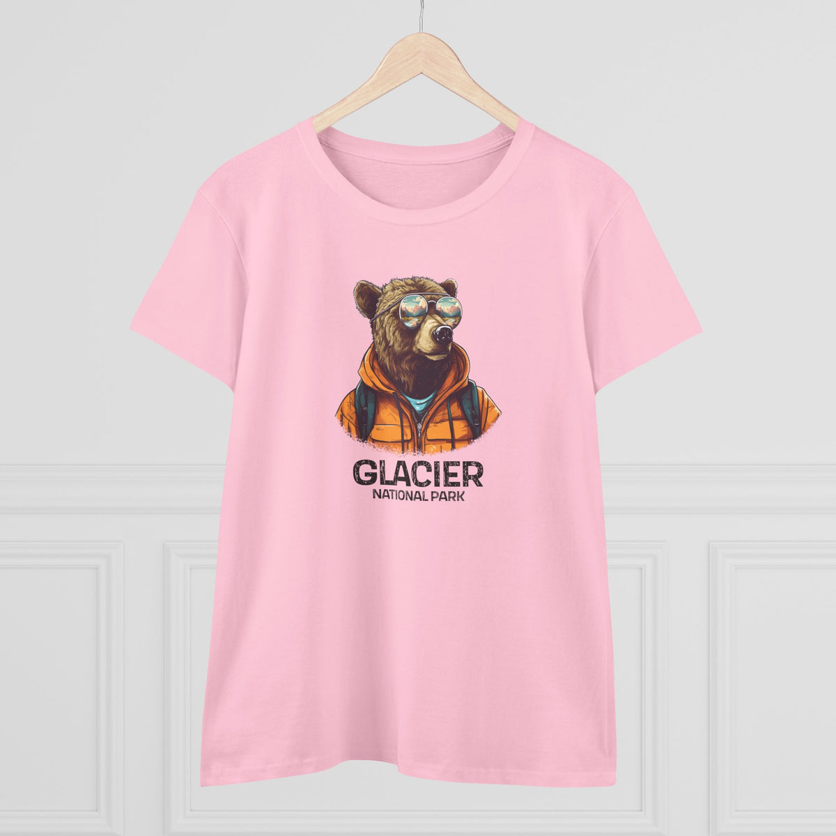 Glacier National Park Women's T-Shirt - Cool Grizzly Bear
