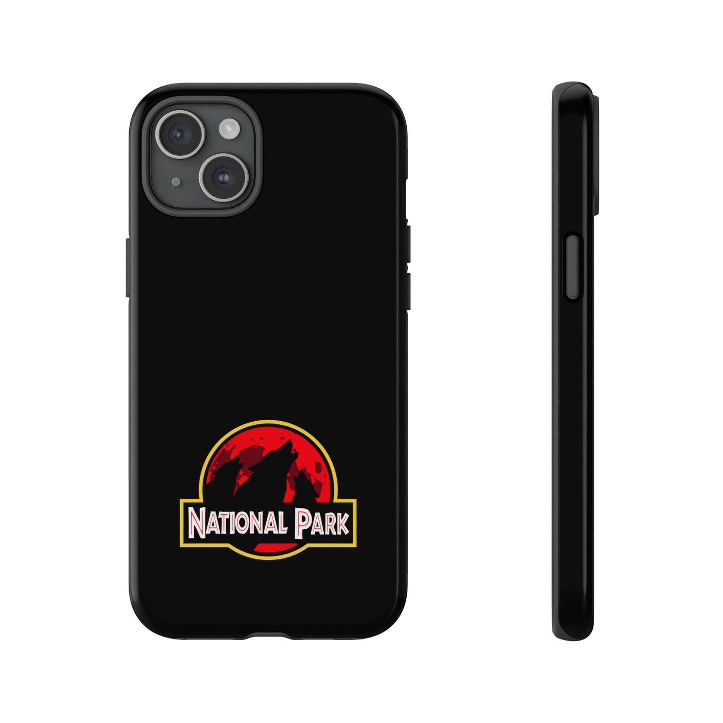 3 Wolf National Park iPhone Case - Parody Logo
