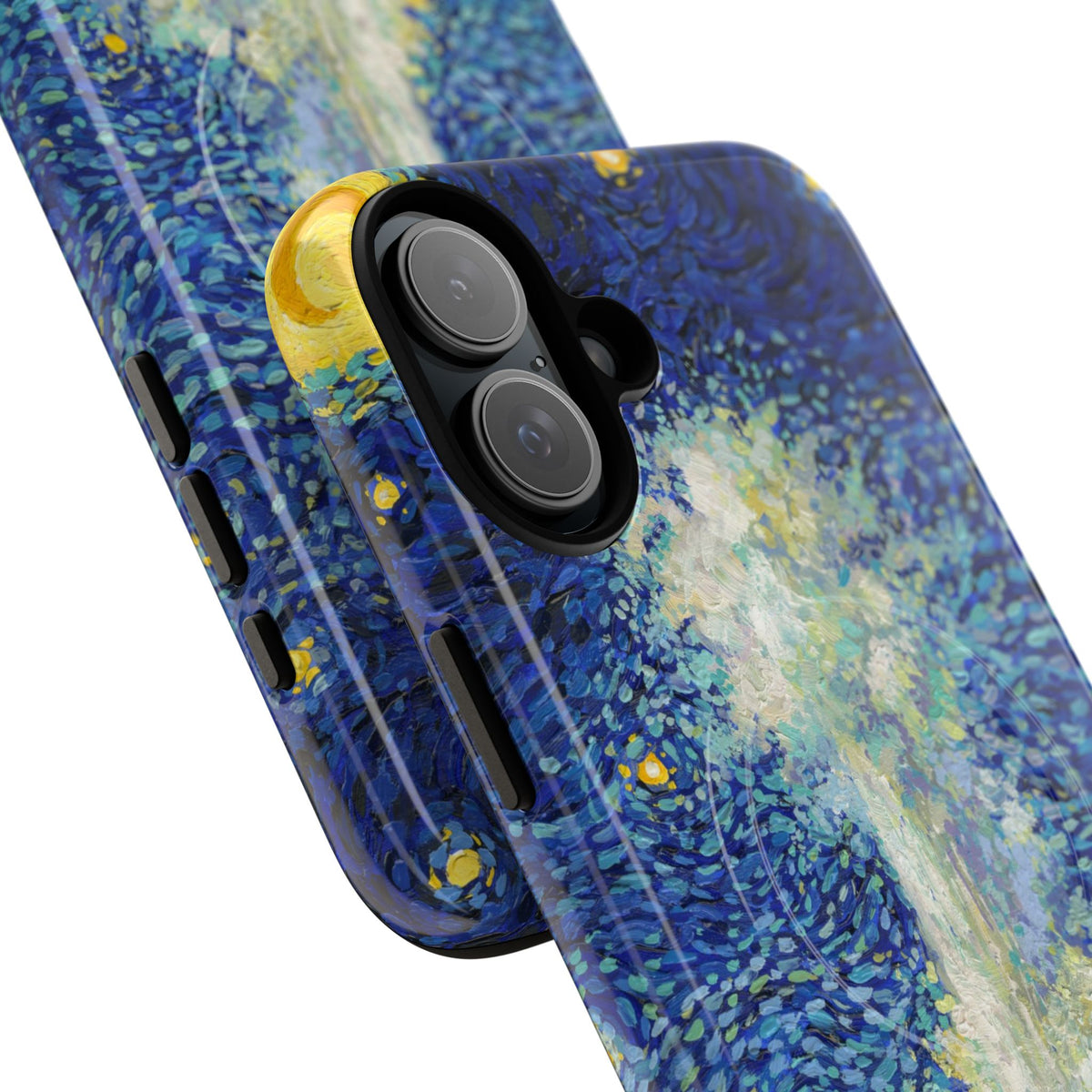 Yellowstone National Park iPhone Case with MagSafe - Old Faithful Starry Night