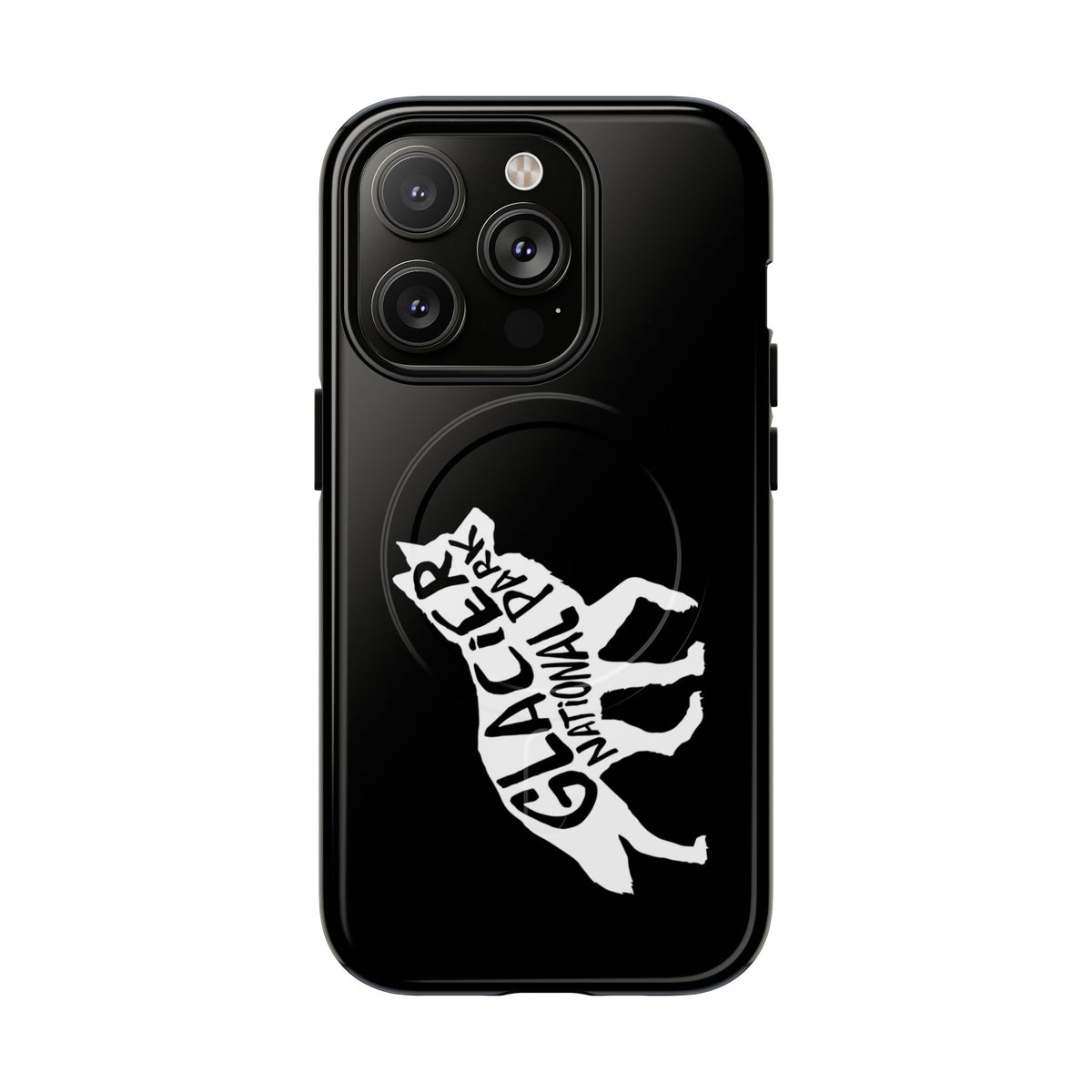 Glacier National Park iPhone Case with MagSafe - Wolf Design