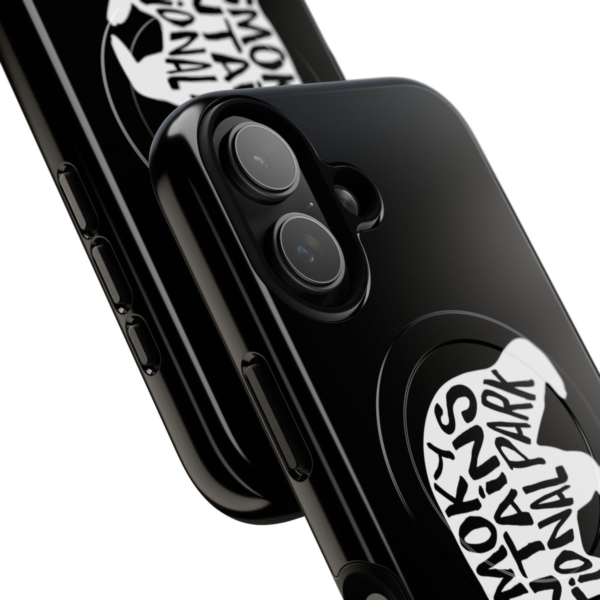 Great Smoky Mountains National Park iPhone Case with MagSafe - Black Bear Design