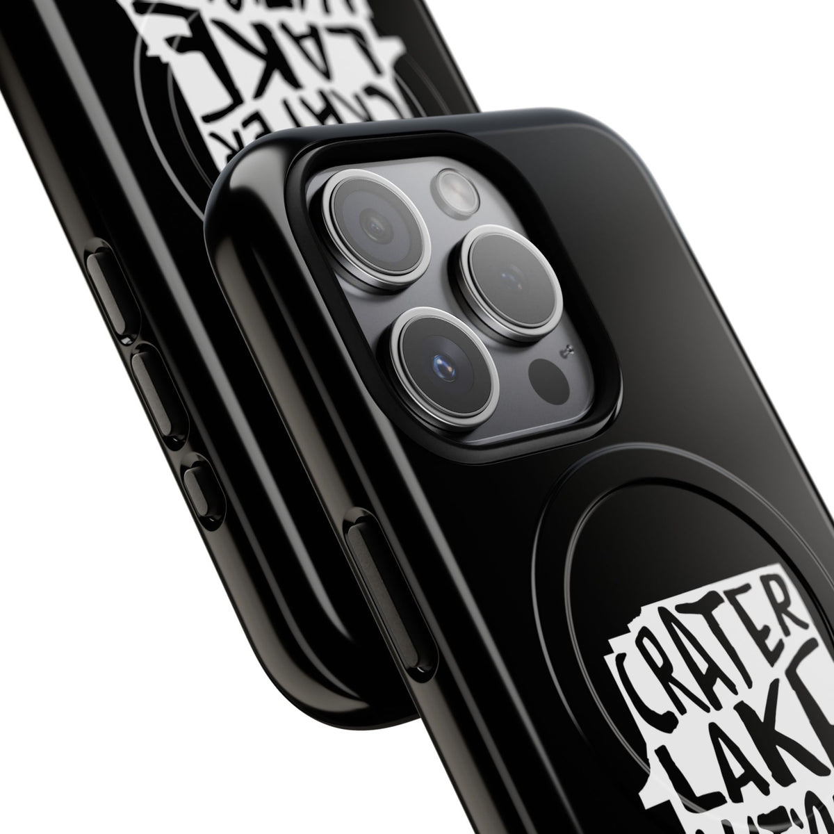 Crater Lake National Park iPhone Case with MagSafe - Map Design