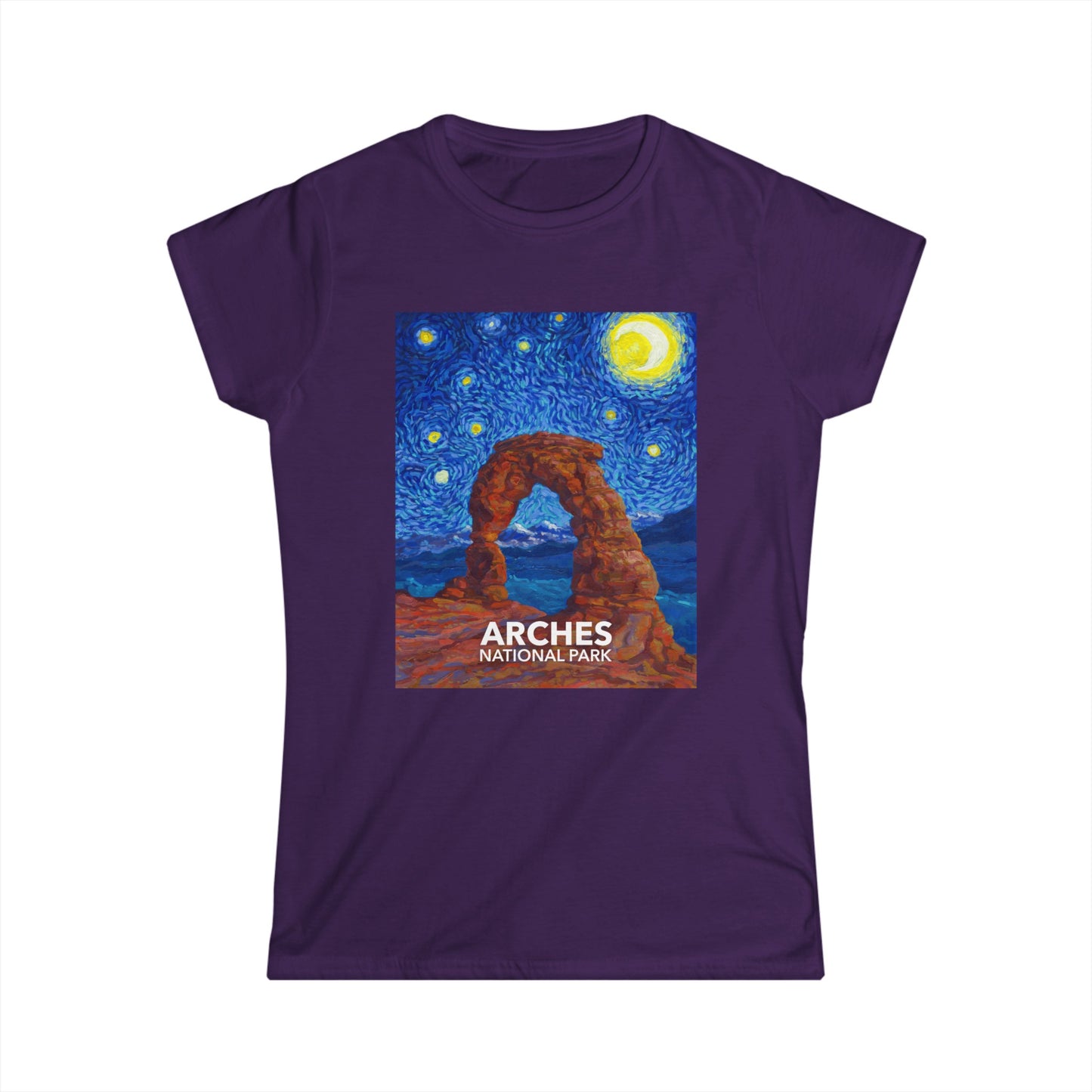 Arches National Park T-Shirt - Women's Starry Night