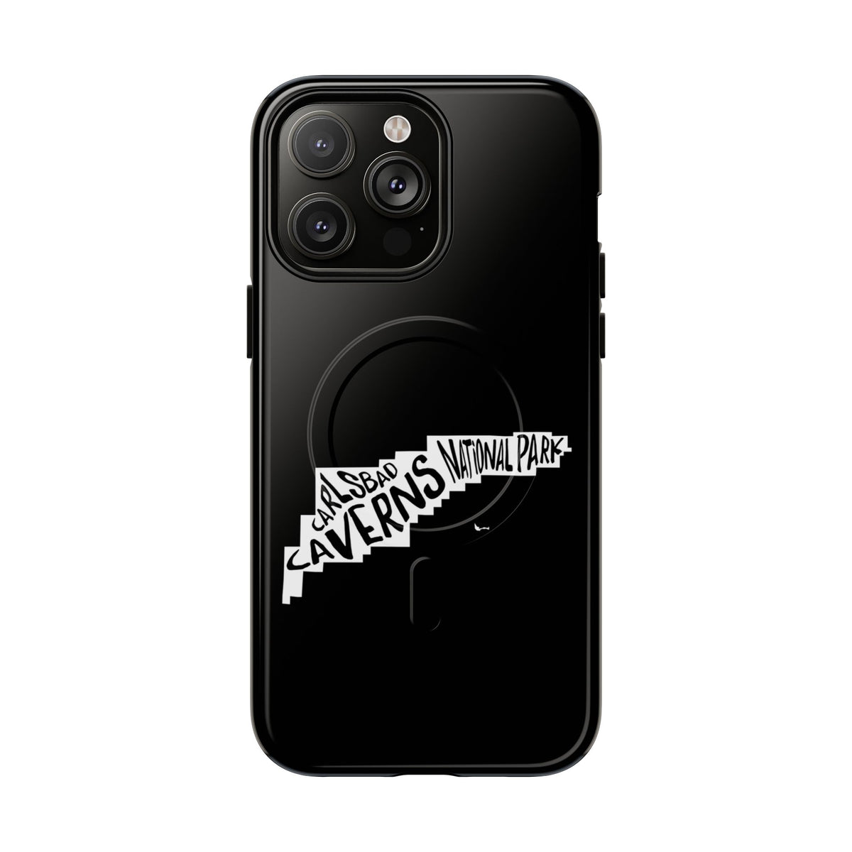 Carlsbad Caverns National Park iPhone Case with MagSafe - Map Design