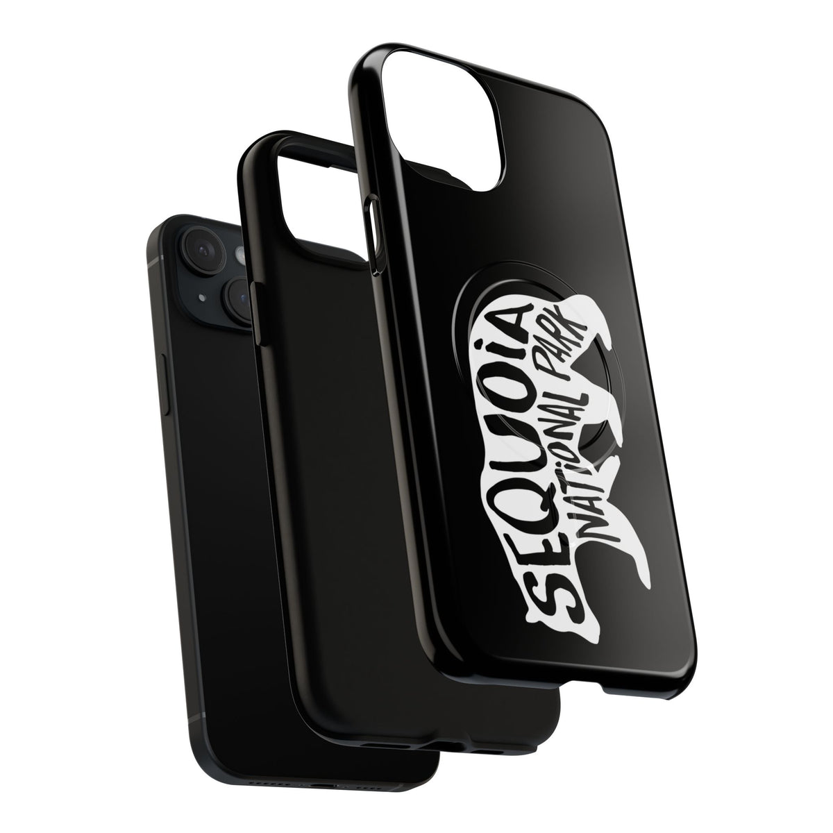 Sequoia National Park iPhone Case with MagSafe - Black Bear Design