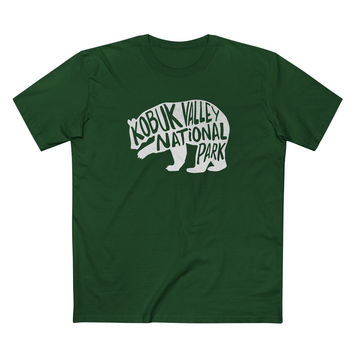 Kobuk Valley National Park T-Shirt - Grizzly Bear in Forest Green