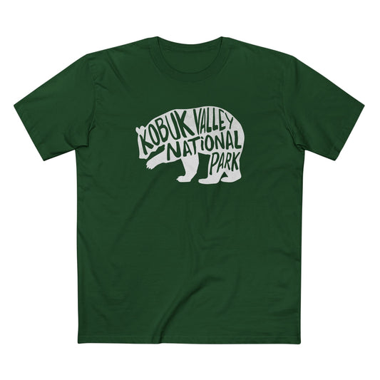 Kobuk Valley National Park T-Shirt - Grizzly Bear in Forest Green