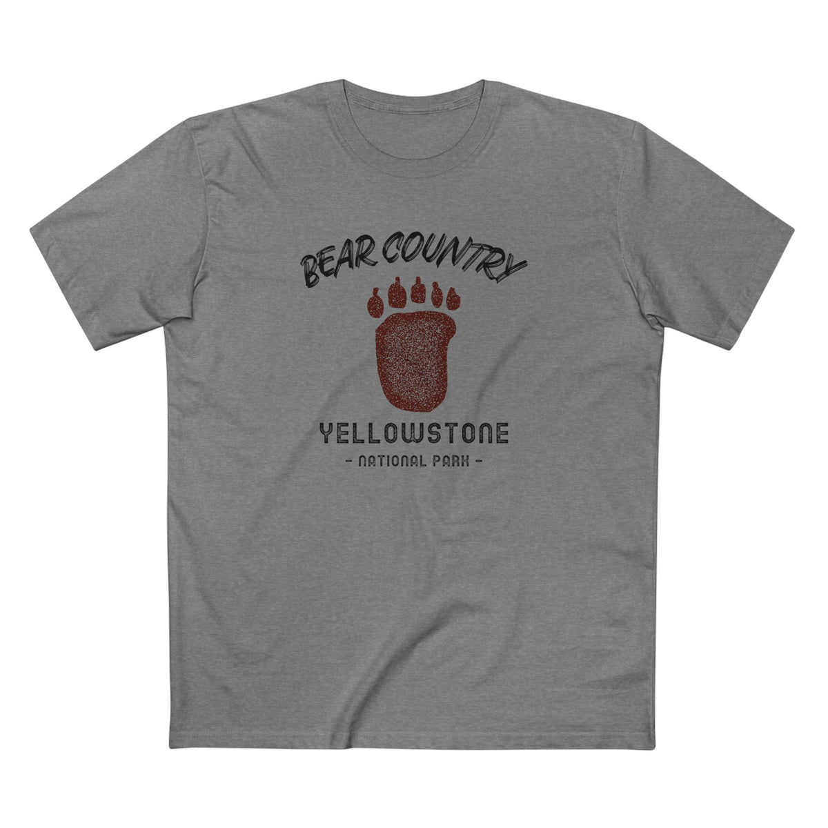Yellowstone National Park T-Shirt - Bear Country in Athletic Heather