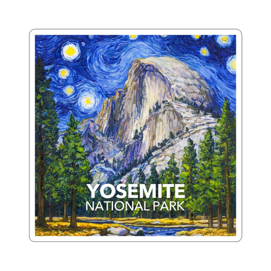 Yosemite National Park Sticker - The Starry Night