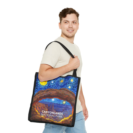 Canyonlands National Park Tote Bag - The Starry Night Large