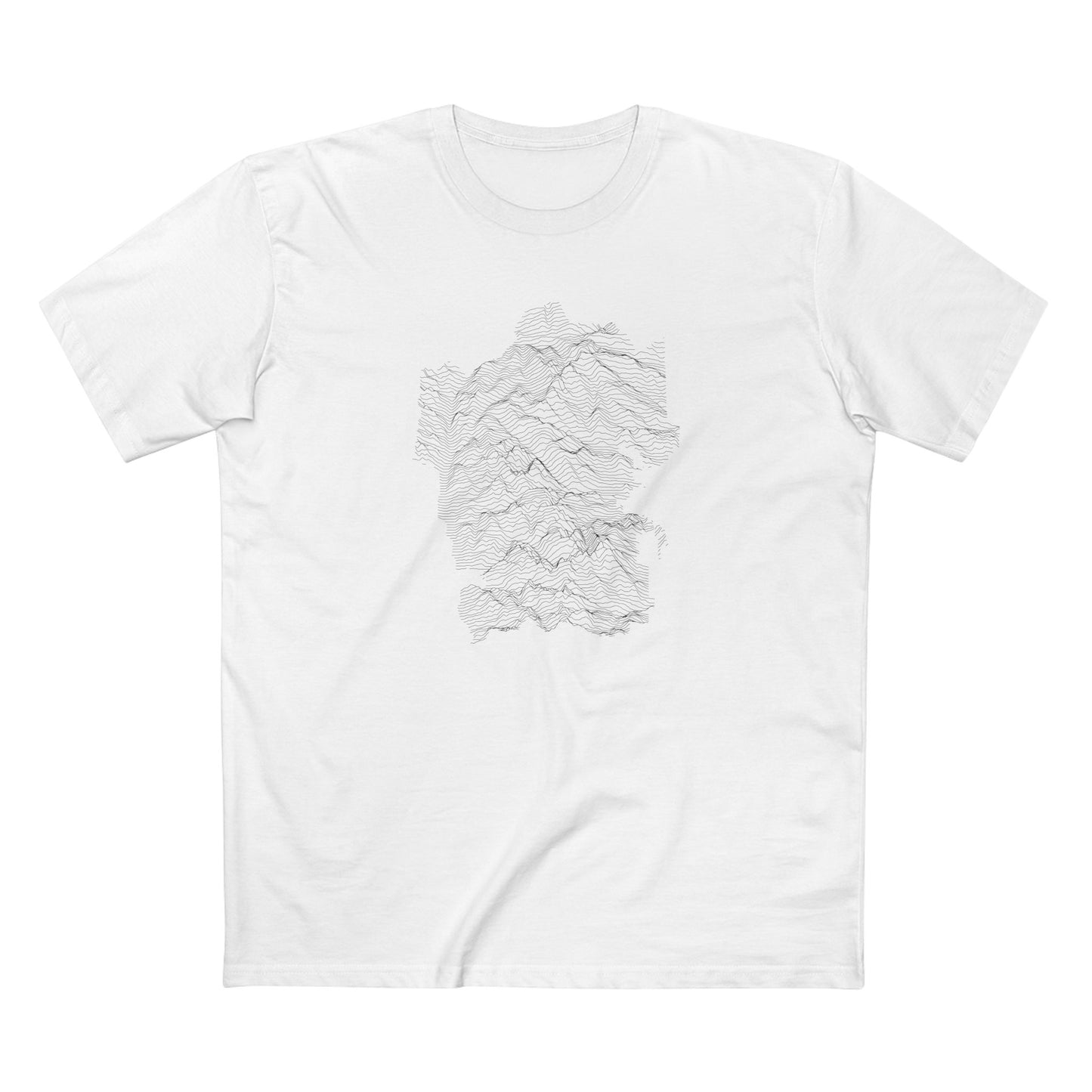 Rocky Mountain National Park T-Shirt - Topographical Lines in White