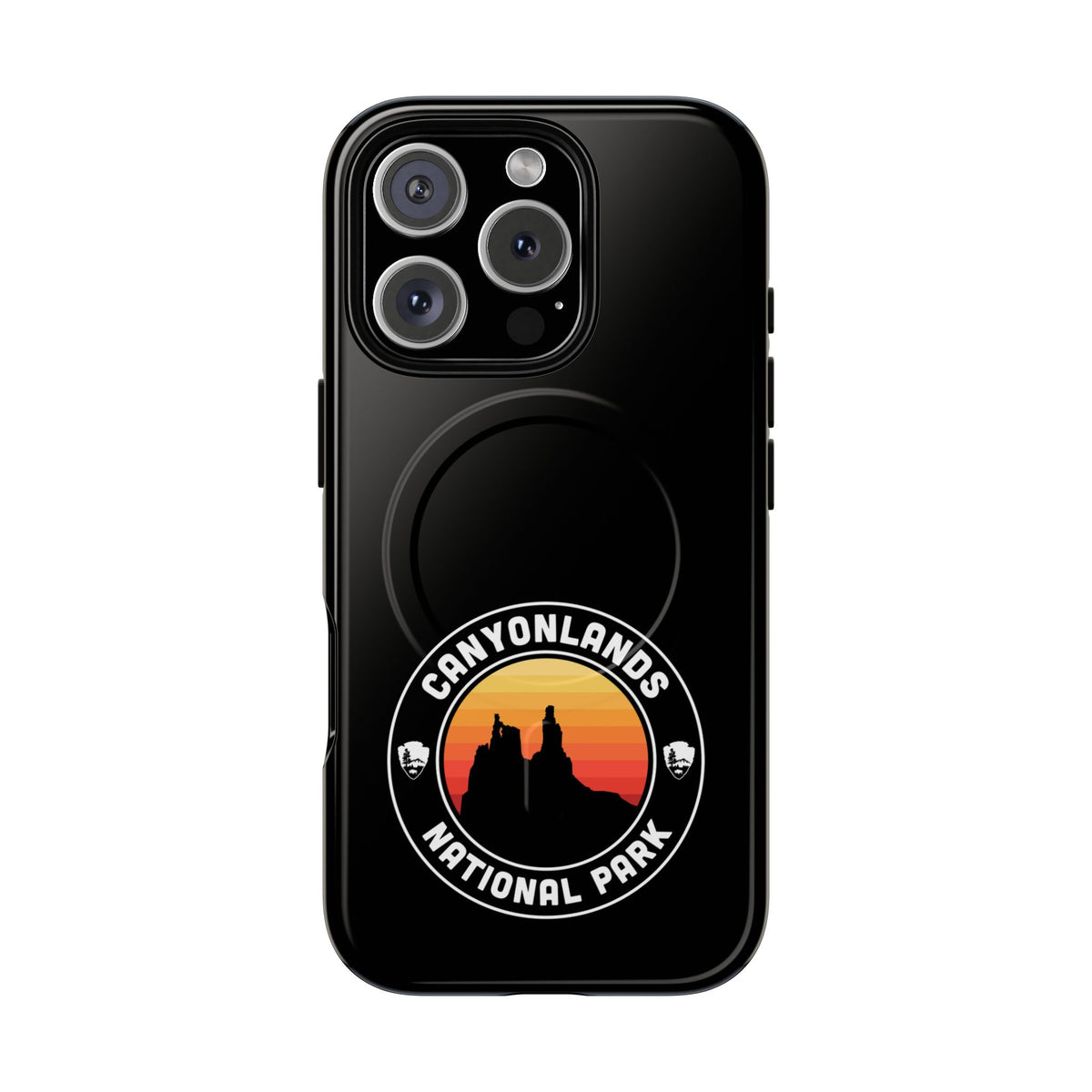 Canyonlands National Park iPhone Case with MagSafe - Round Emblem Design