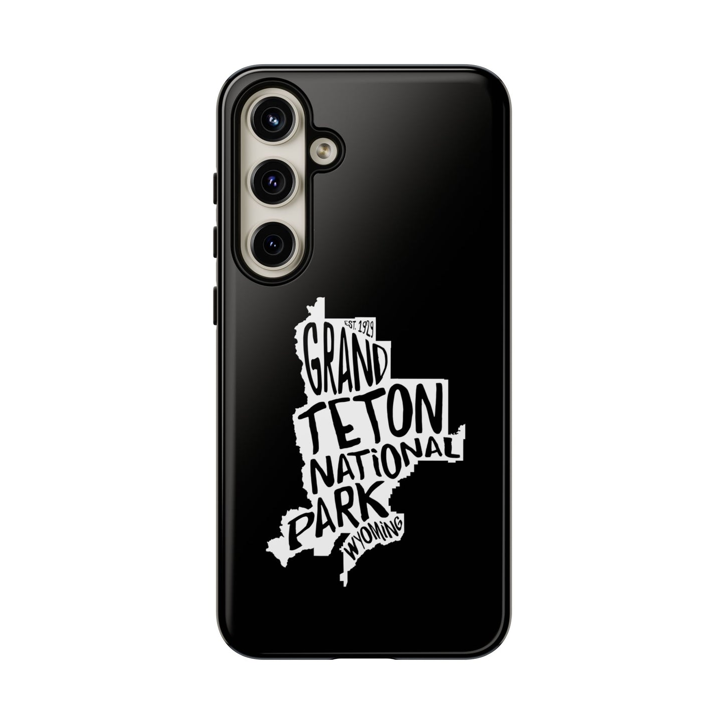 Grand Teton National Park Phone Case - Map Design