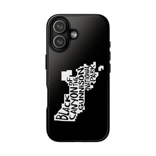 Black Canyon of the Gunnison National Park Phone Case - Map Design