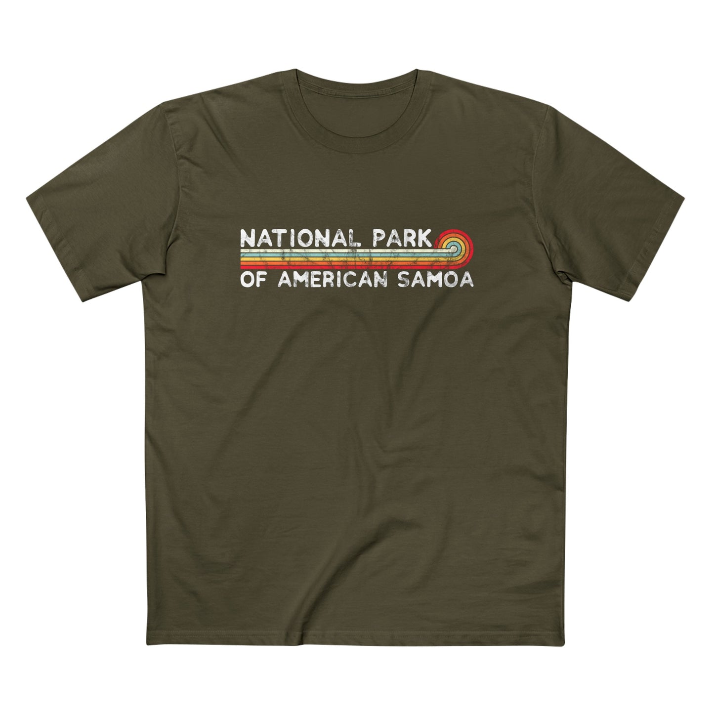 National Park of American Samoa T-Shirt - Vintage Stretched Sunrise