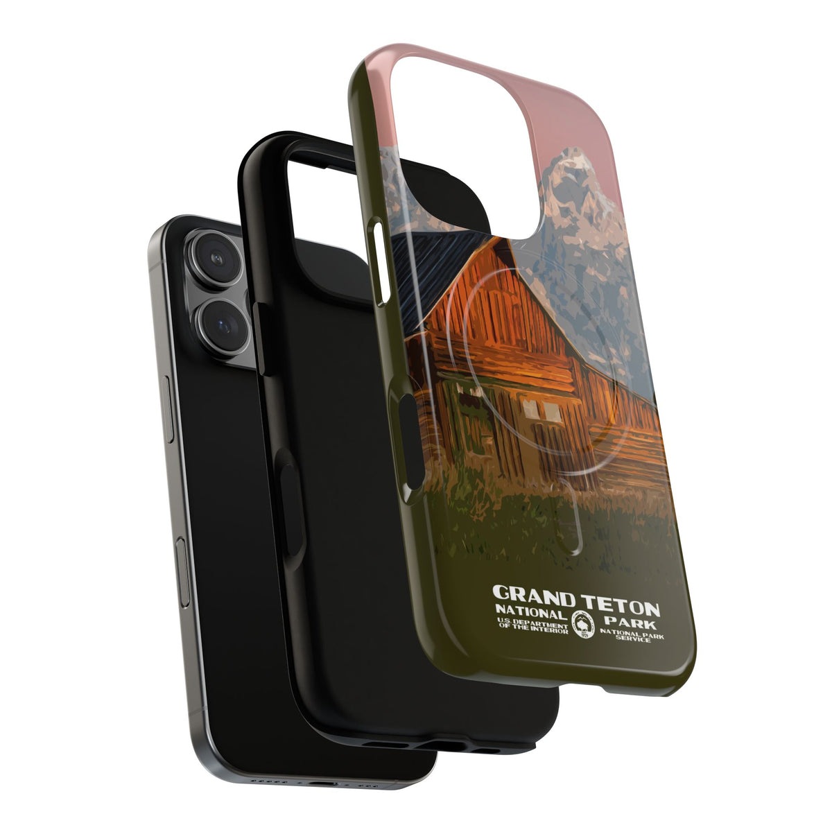 Grand Teton National Park iPhone Case with MagSafe - Moulton Barn
